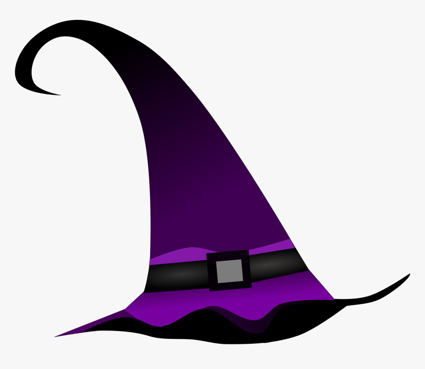 Witch Hat Clipart Magical - Purple Witch Hat Clipart, HD Png Download, Free Download