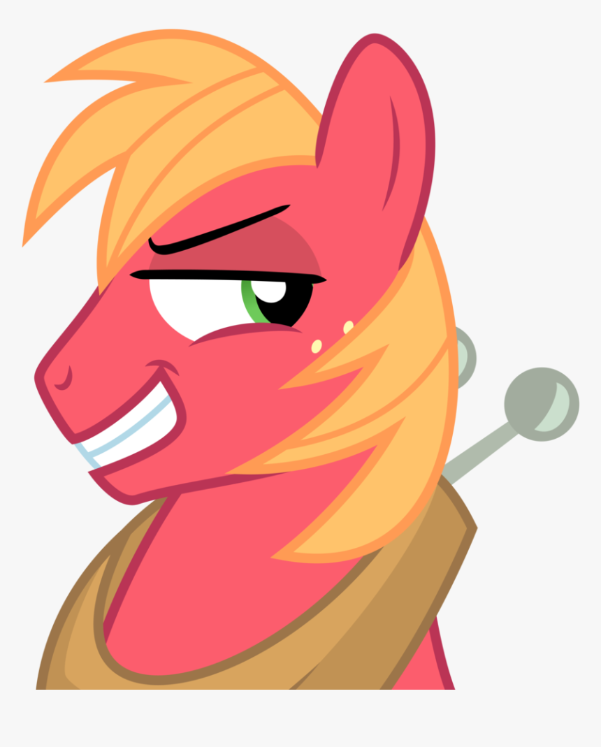 Grin Clipart Smirk - Mlp Big Mac Evil, HD Png Download, Free Download