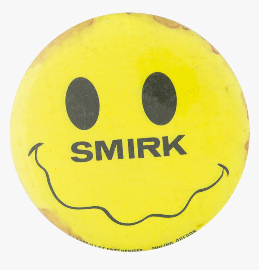 Smirk Smileys Button Museum - Smiley, HD Png Download, Free Download