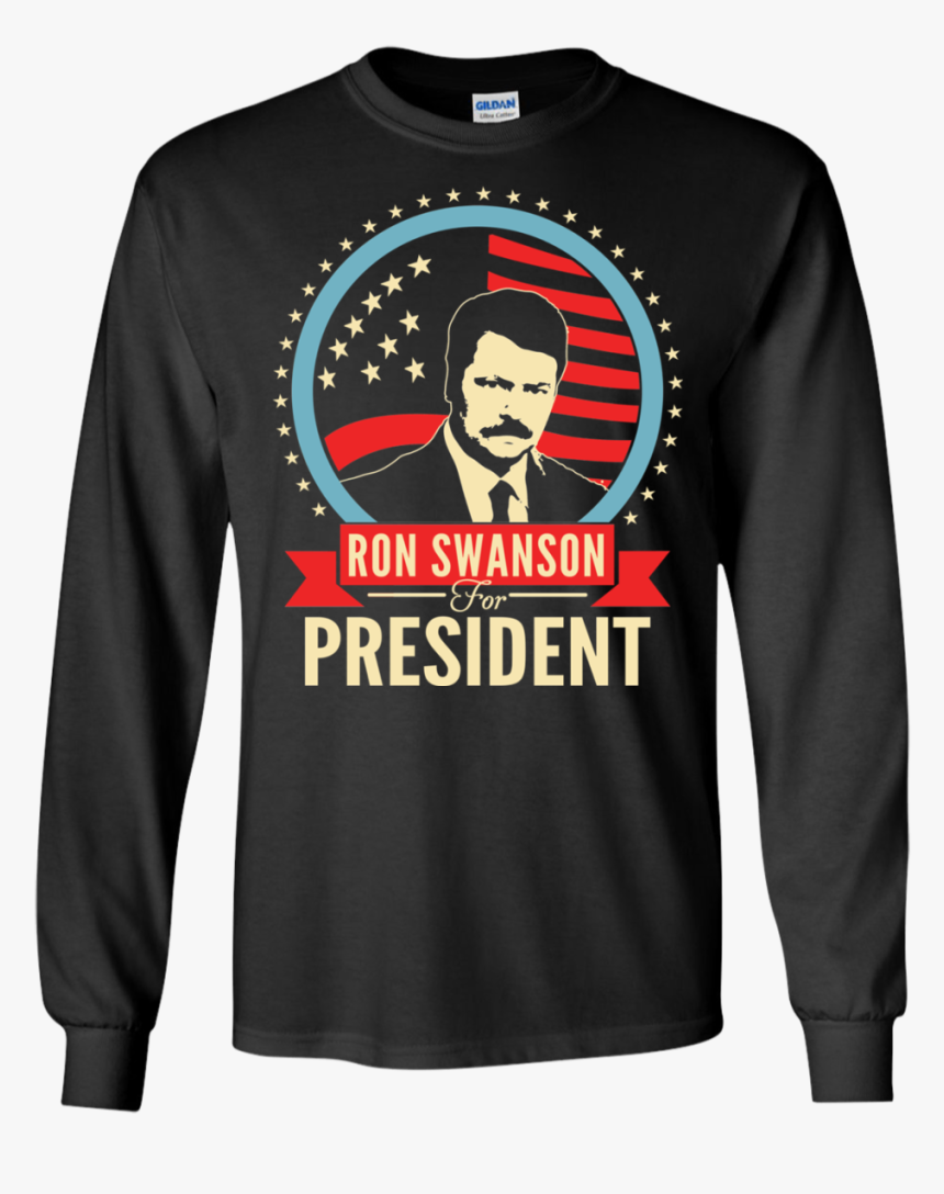 Ron Swanson For President T Shirt, Tank, Hoodie - Rick Astley For President 2020, HD Png Download, Free Download