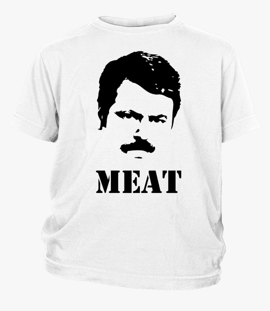 Ron Swanson Meat Youth Shirt - La-96 Nike Missile Site, HD Png Download, Free Download