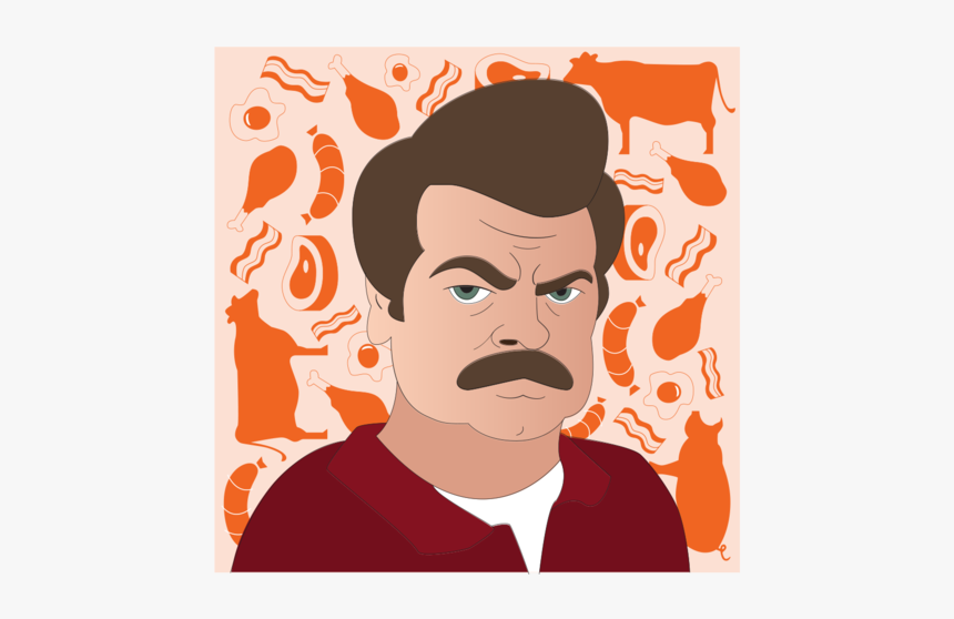Ron Swanson Png, Transparent Png, Free Download