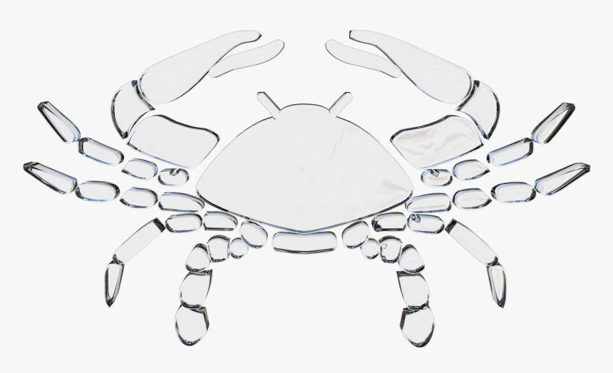 Glass Signs Of The Zodiac, Cancer, Horoscope - Dungeness Crab, HD Png Download, Free Download