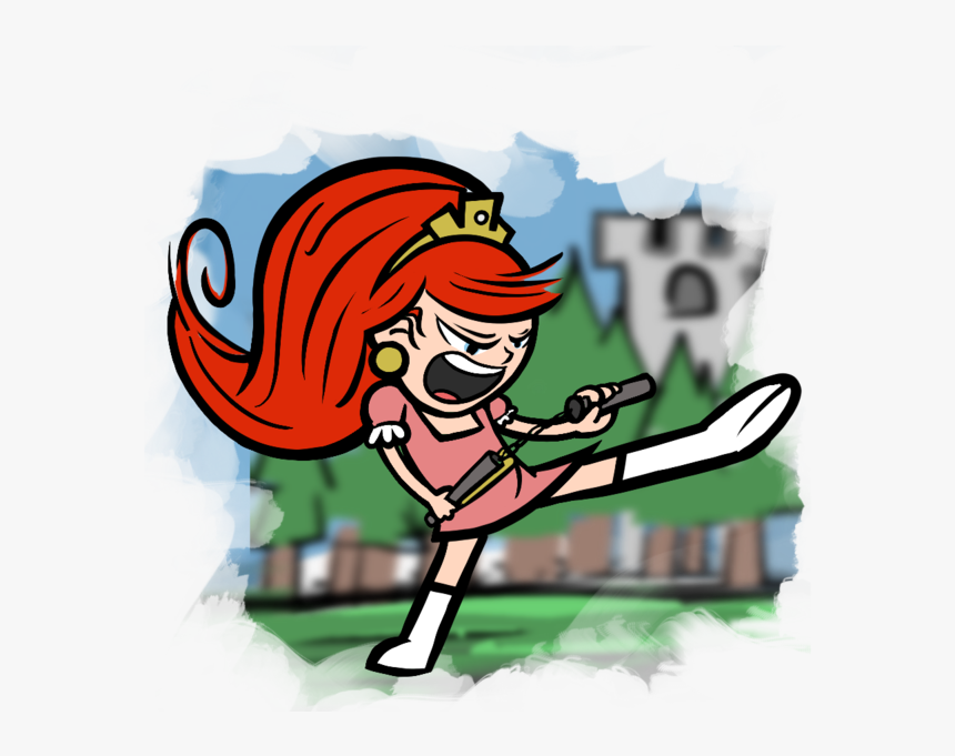 Princess Nunchucks Rev With Bg - Cartoon, HD Png Download, Free Download