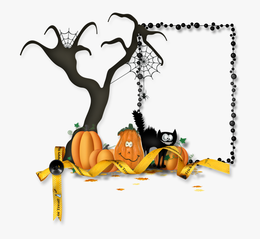 Png Transparent Halloween Background Hd - Halloween Png Cornice, Png Download, Free Download