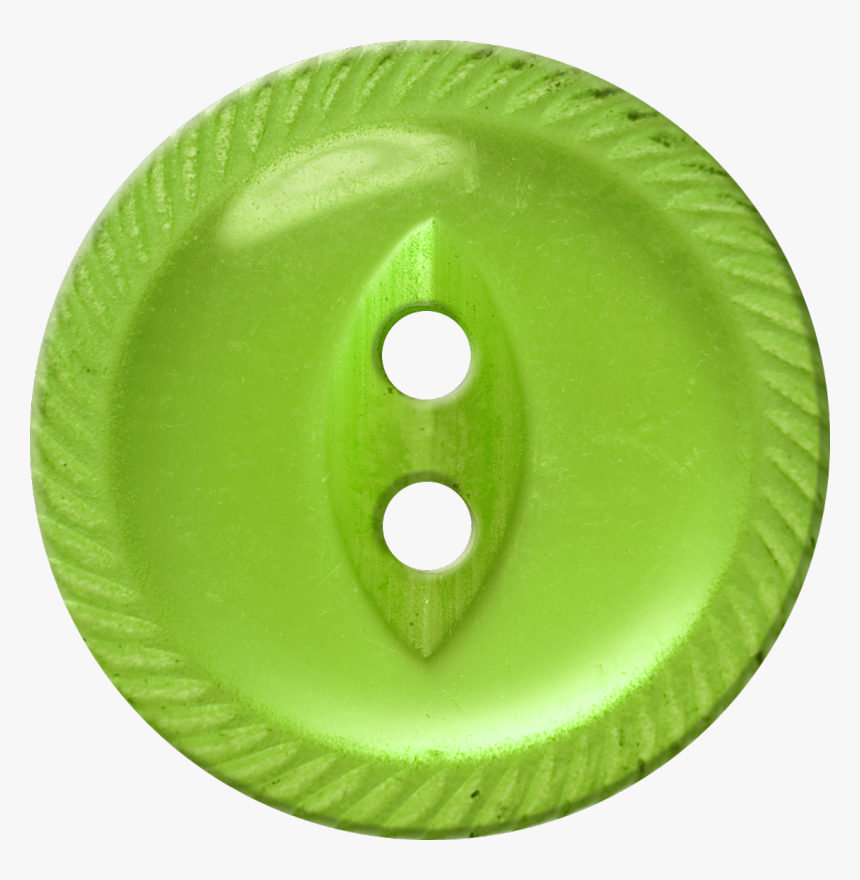 Button With Incised Border And Almond Shaped Center, - Botão Costura Amarelo Png, Transparent Png, Free Download