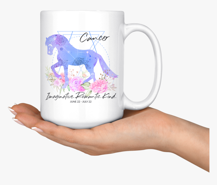 Cancer Zodiac Horse White Coffee Mug - Mug, HD Png Download, Free Download