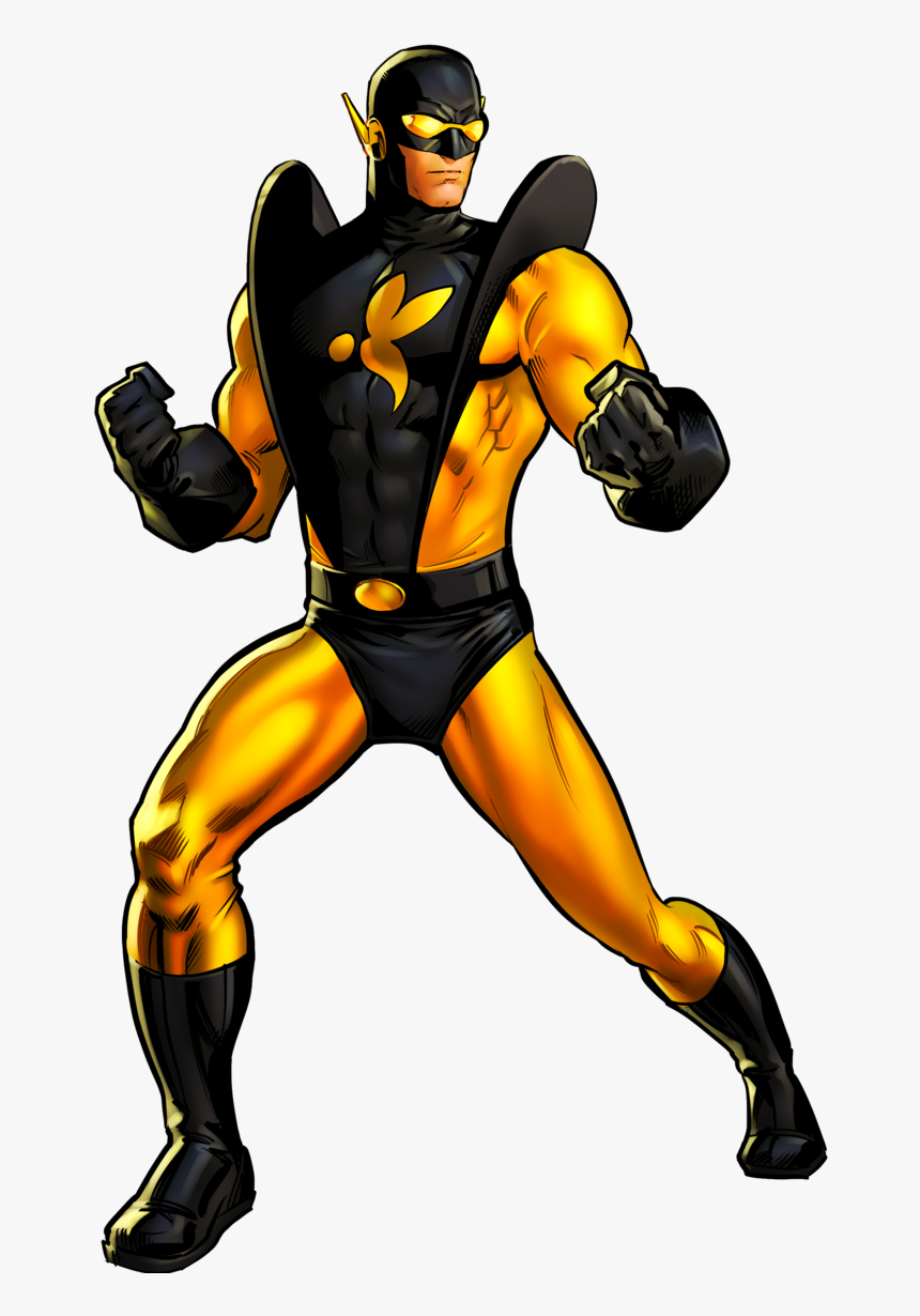 Transparent Yellow Jacket Clipart - Marvel Yellow Jacket Cartoon, HD Png Download, Free Download