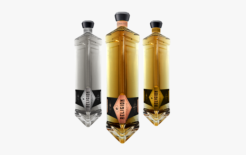Logo Bottles 3 - Religion Blanco Tequila, HD Png Download, Free Download