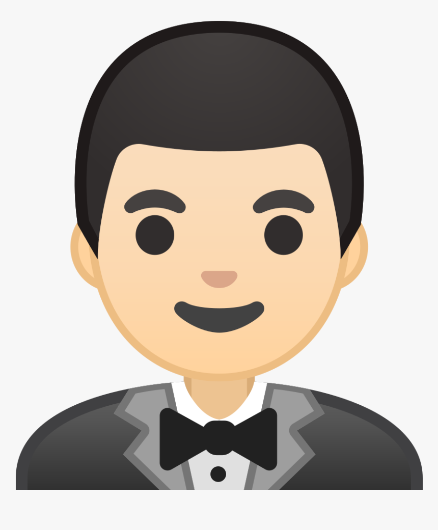 Man In Tuxedo Light Skin Tone Icon - Emoji Man, HD Png Download, Free Download