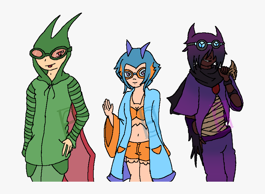 #flygon Gijinka#swampert Gijinka#sableye Gijinka#digital - Cartoon, HD Png Download, Free Download