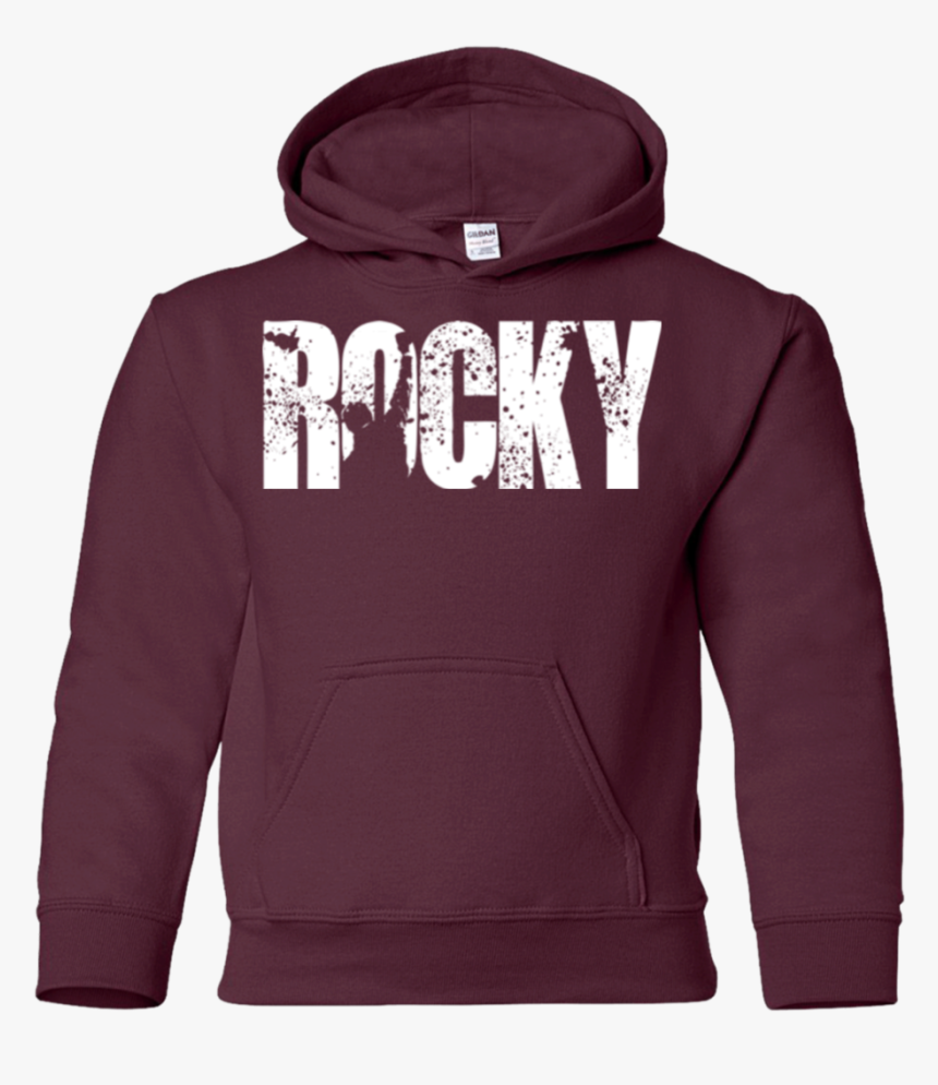Rocky Balboa Officially Licensed Youth Ls Shirt/sweatshirt/hoodie - Hoodie, HD Png Download, Free Download