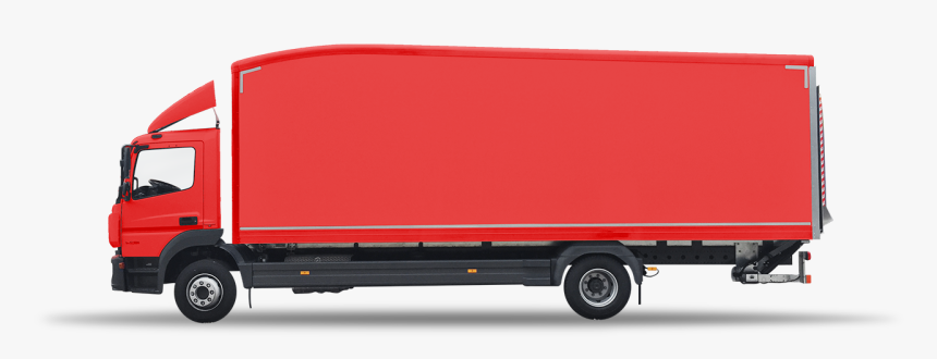 18t Box Van Rigid Side View 1300px - Transparent Background Truck Side View Transparent, HD Png Download, Free Download