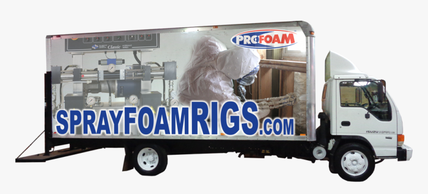 Spray Foam Box Truck Rig - Spray Foam Truck Sign, HD Png Download, Free Download