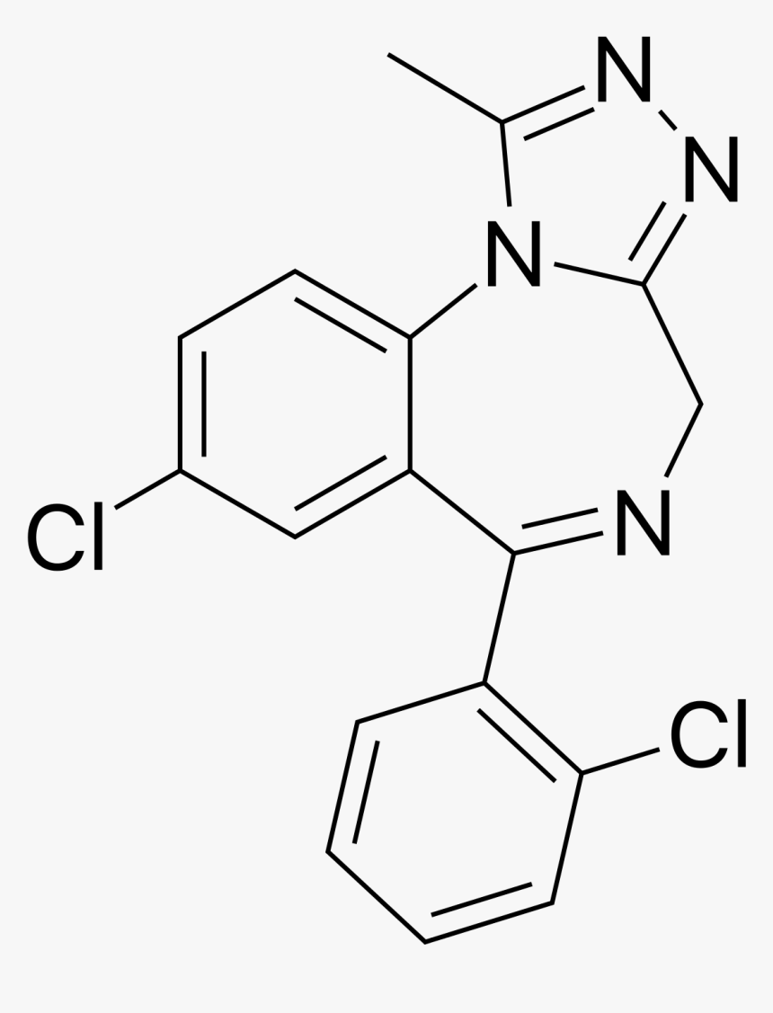 Alprazolam Molecular Structure, HD Png Download, Free Download