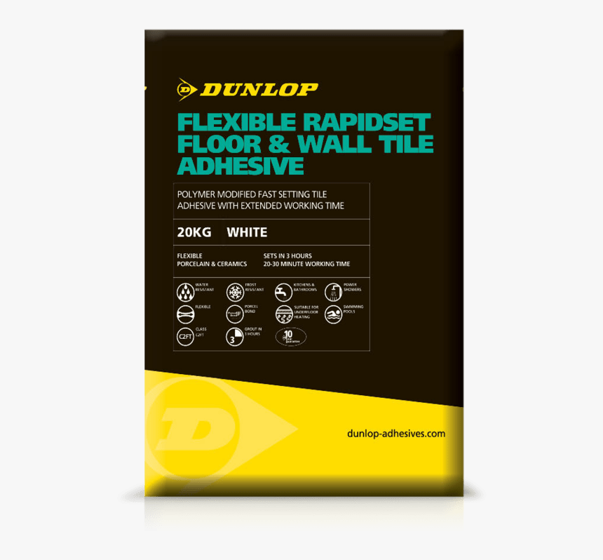 Flexible Rapidset Floor & Wall Adhesive - Dunlop Flexible Tile Adhesive, HD Png Download, Free Download
