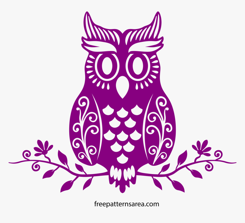 Free Vector Cute Owl Silhouette, HD Png Download, Free Download