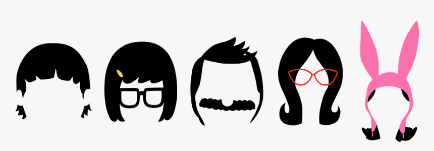 Clip Art Bobs Burgers Font - Bob's Burgers Character Outline, HD Png Download, Free Download