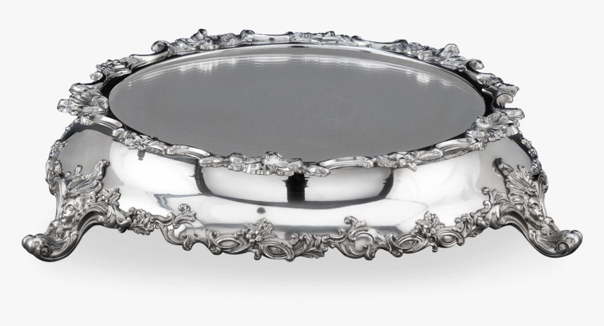 Exceptional Victorian Silverplate Plateau - Silver, HD Png Download, Free Download