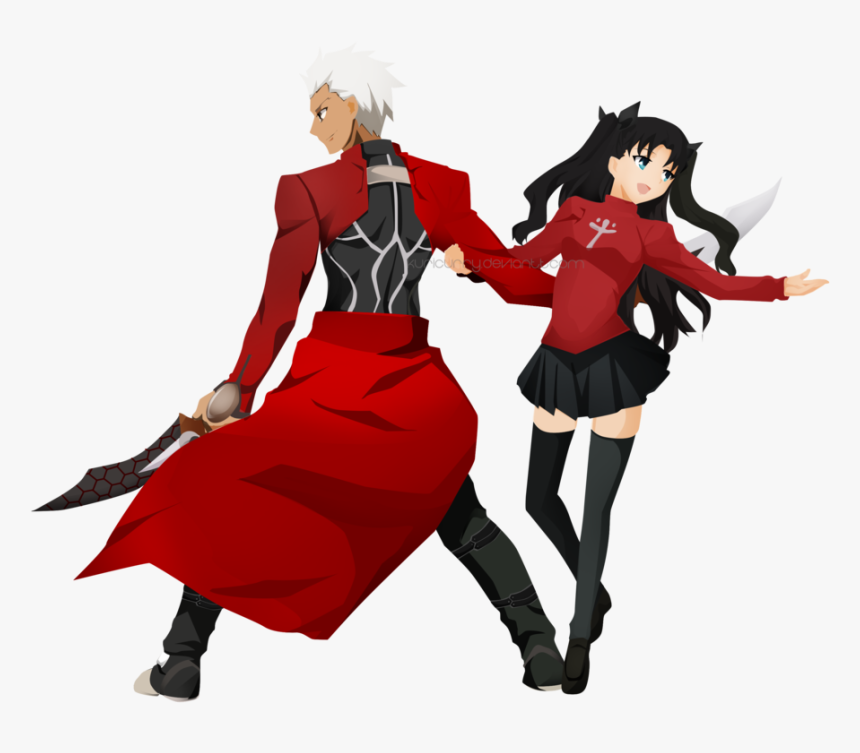 Unlimited Blade Works Png Transparent Photo - Archer And Rin Png, Png Download, Free Download