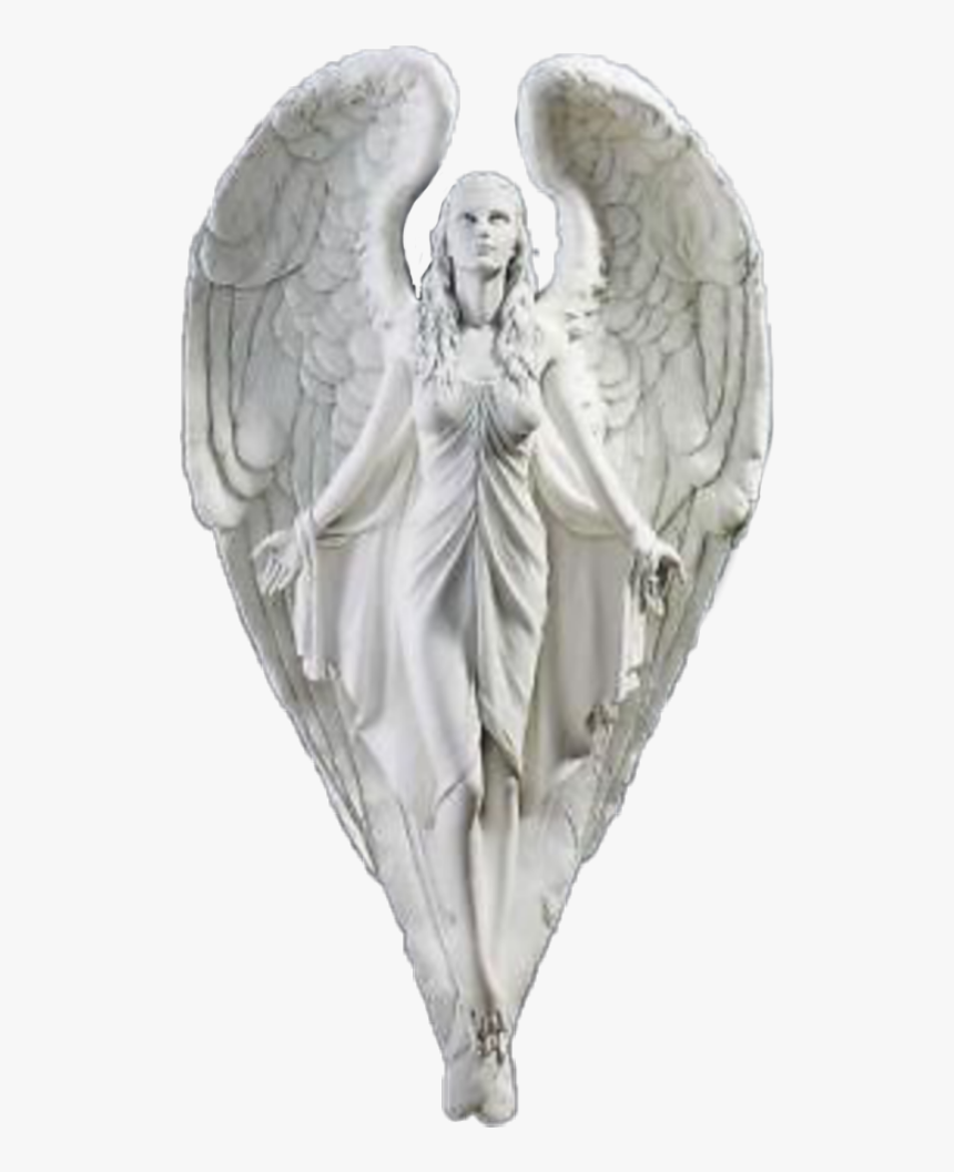 ##angel #angels #angelwings #wings #heaven #remix #heavenly - Angel Statue For Wall, HD Png Download, Free Download