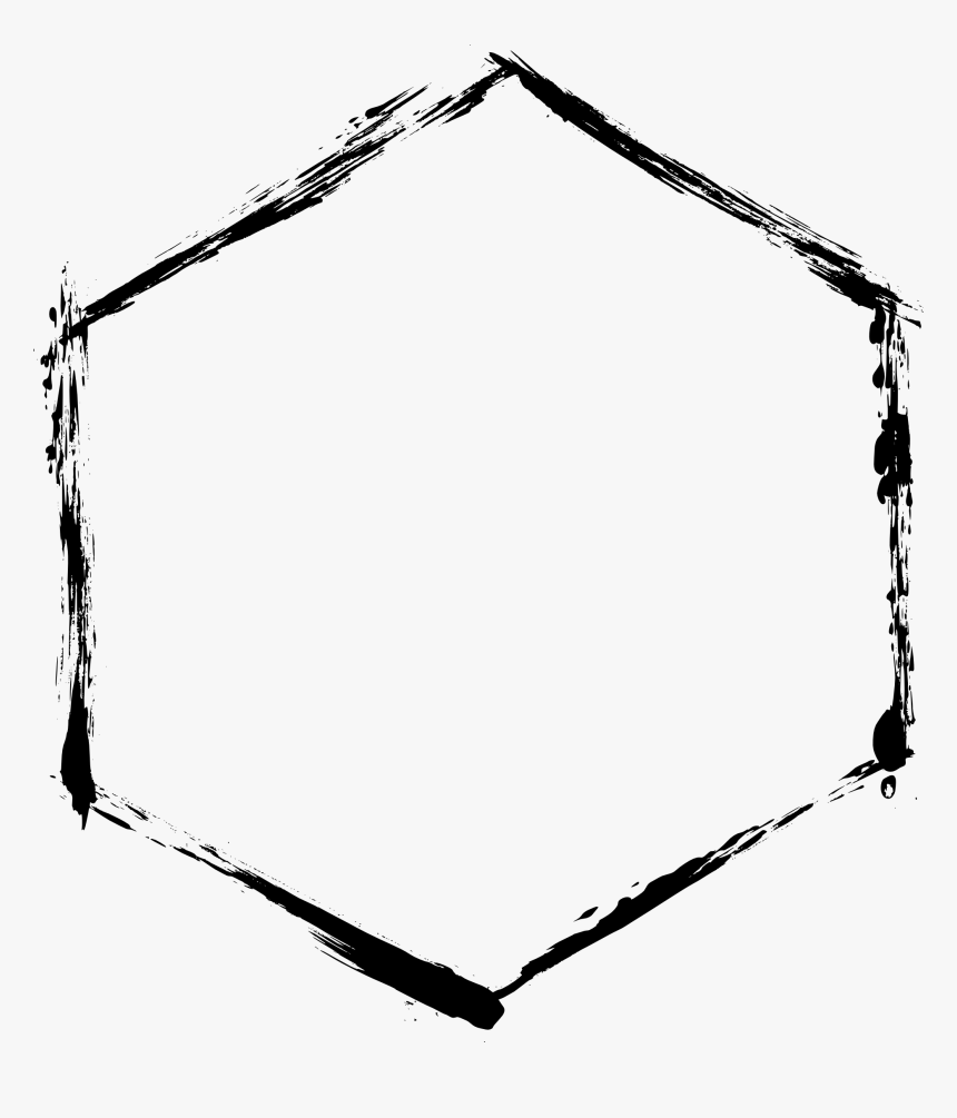 #freetoedit #remixit #frame #grunge #pattern #shape - Hexagon Png, Transparent Png, Free Download