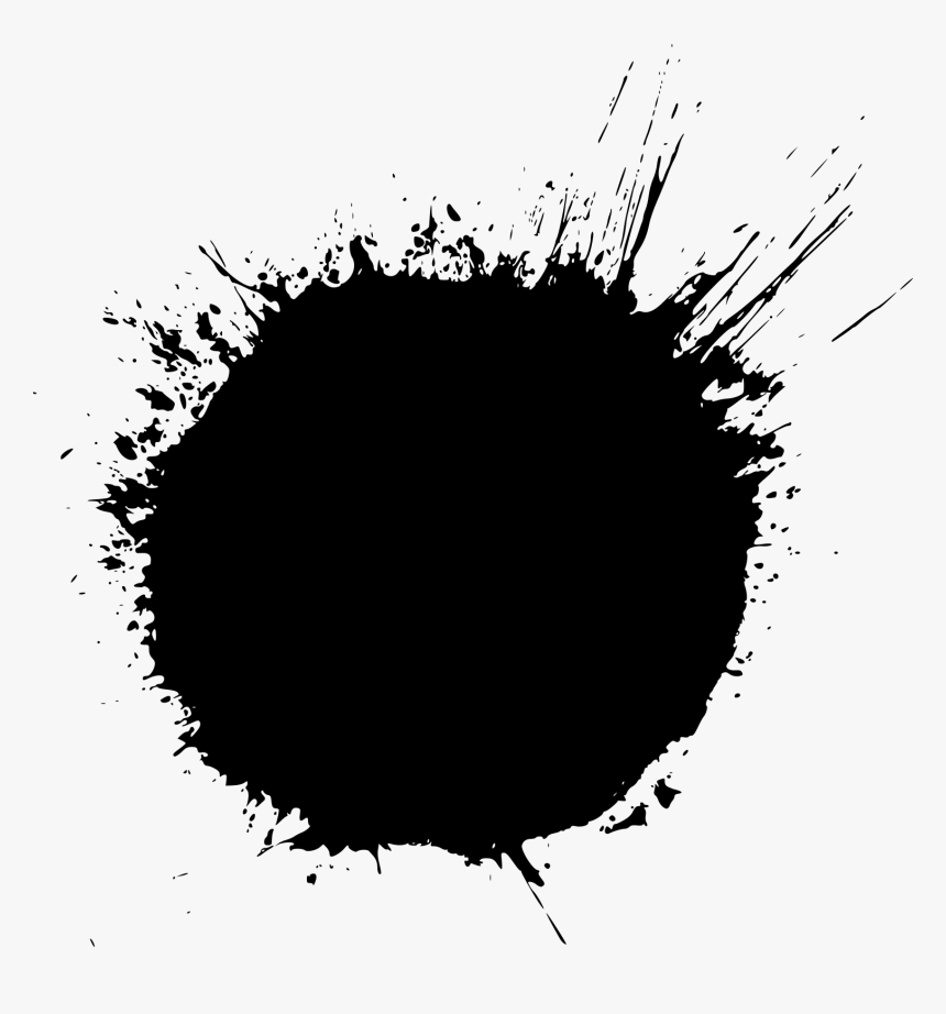 Free Download - Circle - Black Circle Splash Png, Transparent Png, Free Download