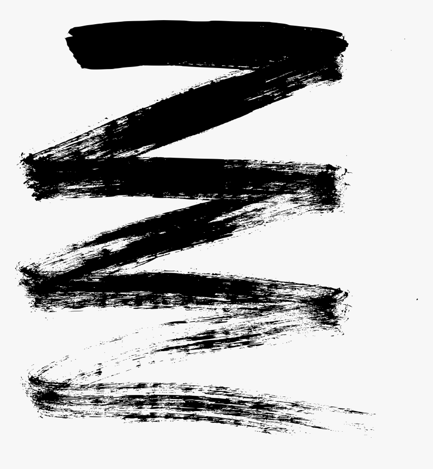 Brush Grunge Png Transparent Sports Frame Www Galleryneed - Zig Zag Brush Stroke, Png Download, Free Download