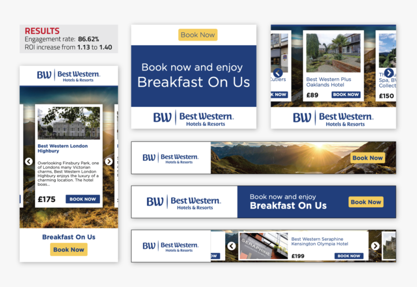 Dynamic Creative Optimization For Best Western Hotels - Hotel Best Western Advertisement, HD Png Download, Free Download