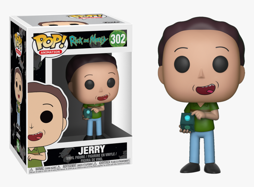 Transparent Morty Head Png - Funko Rick Y Morty Jerry, Png Download, Free Download