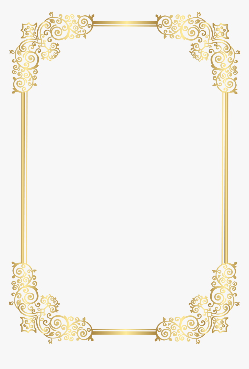 Border Decorative Frame Clip Art Png Image Moldura- - اطارات شهادات, Transparent Png, Free Download