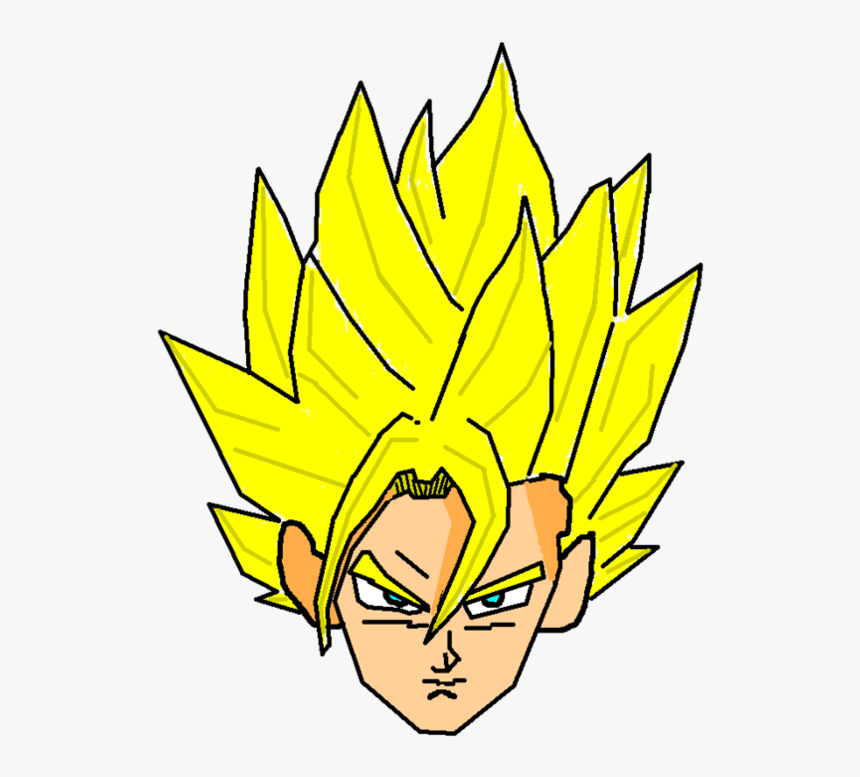 Super Vegito Line Drawing 2 By Waelalz-d3frx90 Clipart - Cartoon, HD Png Download, Free Download