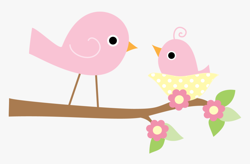 Pretty Birds Oh My - Pink Bird Baby Shower, HD Png Download, Free Download