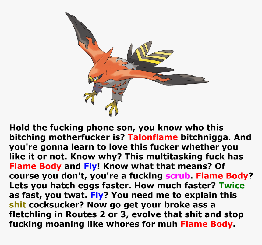 Transparent Talonflame Png - Talonflame Pokemon Go, Png Download, Free Download