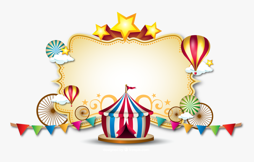 Moldura Tema Circo Png, Transparent Png, Free Download