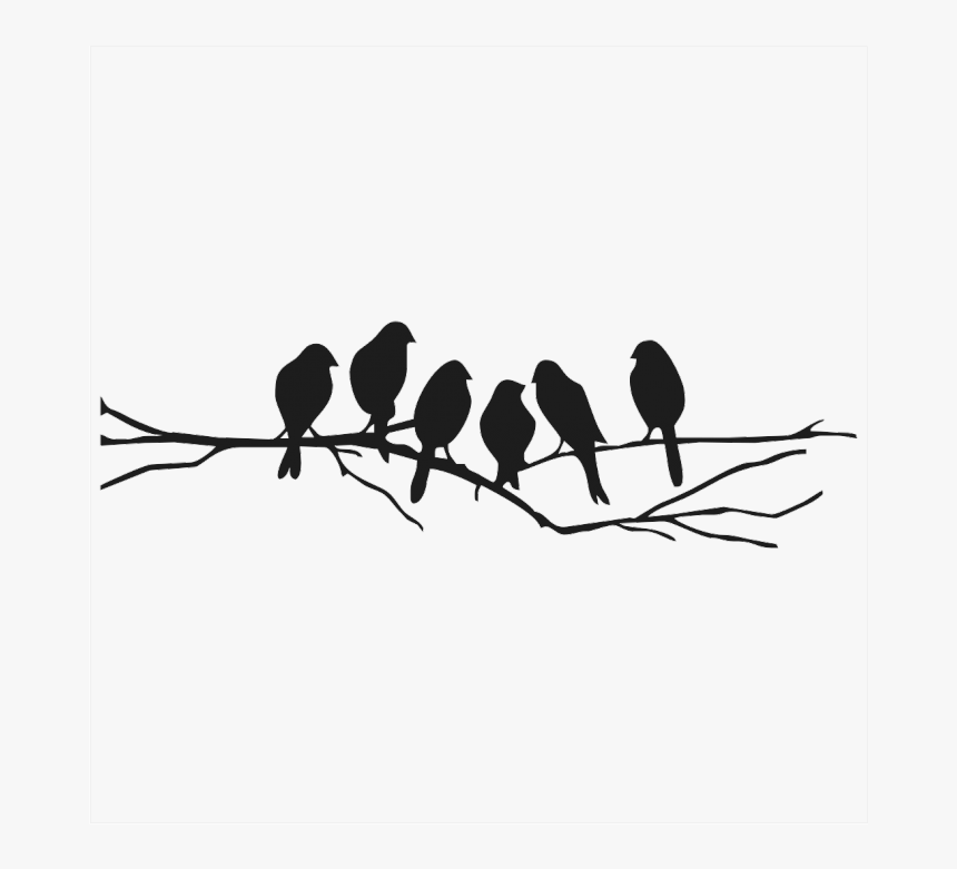 Lovebird Wall Decal Silhouette Stencil Bird Transprent - Painting On Pillow Covers, HD Png Download, Free Download