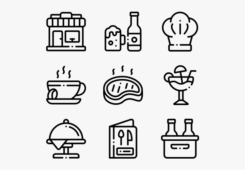 Restaurant - Real Estate Icon Line, HD Png Download, Free Download