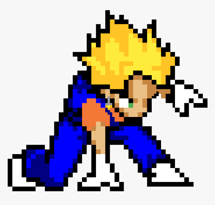 Pixel Art Gogeta Ssj, HD Png Download, Free Download