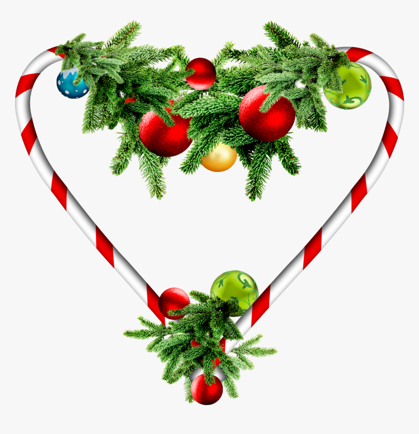 Adornos Con Corazón Para Navidad - Christmas Ornament, HD Png Download, Free Download