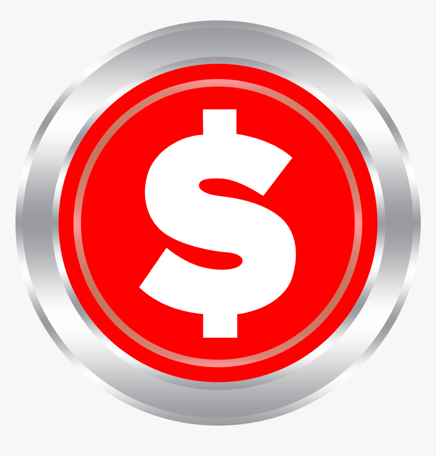 Red Dollar Sign Logo, HD Png Download, Free Download