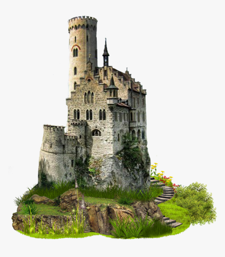 Artist Impression Of A Castle Png Image - Lichtenstein Castle, Transparent Png, Free Download