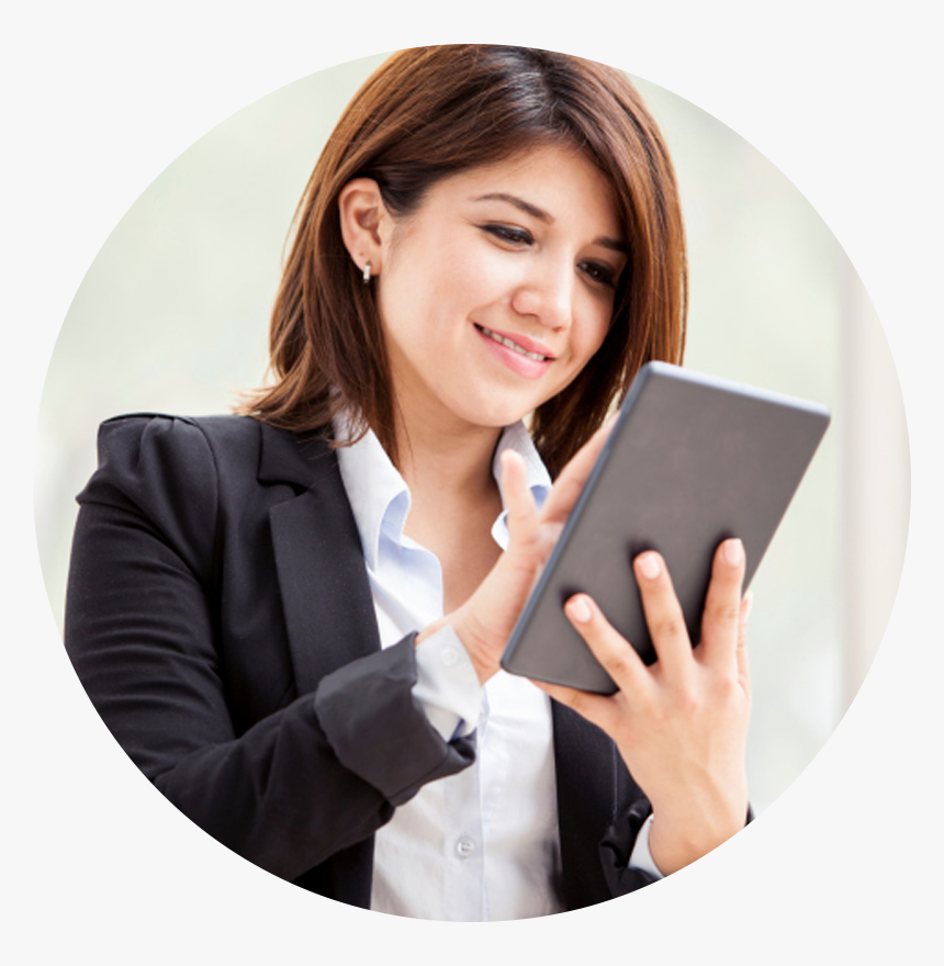 Saleswoman Tablet, HD Png Download, Free Download
