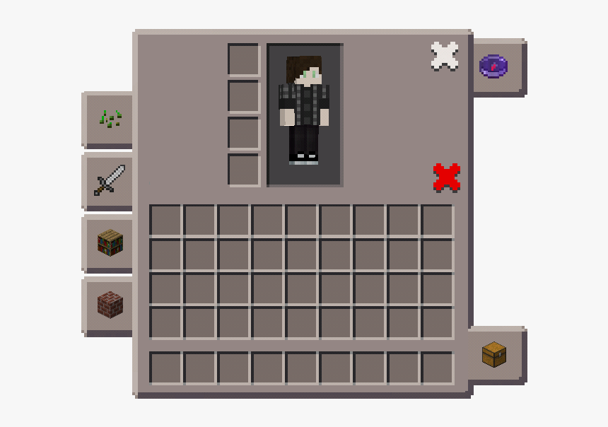 Transparent Minecraft Inventory Png Pc Creative Inventory Mcpe Png Download Kindpng