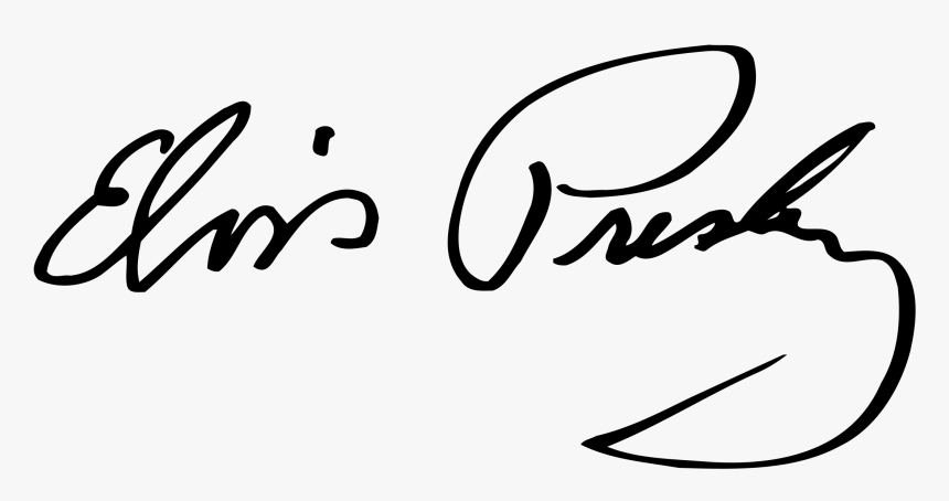 Elvis Presley Signature Png - Elvis Presley Logo Png, Transparent Png, Free Download