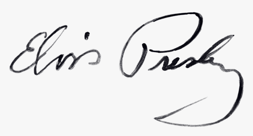 Elvis Signature Png - Elvis Presley Signature, Transparent Png, Free Download