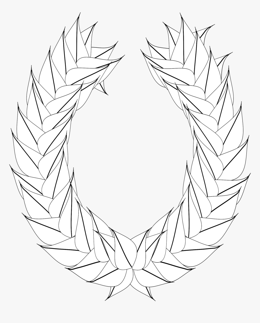 Laurel Wreath Vector File Free Clipart, Free File, - Illustration, HD Png Download, Free Download