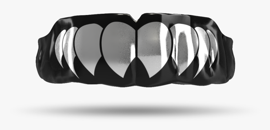 Chrome Silver Fangs - Monochrome, HD Png Download, Free Download