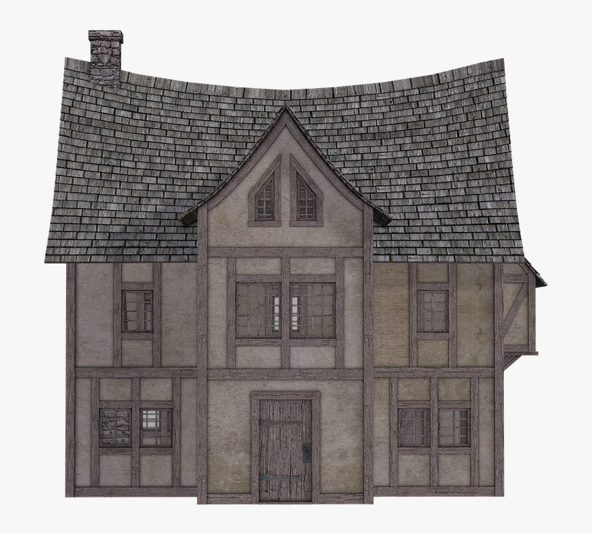 Broken Old House Png, Transparent Png, Free Download