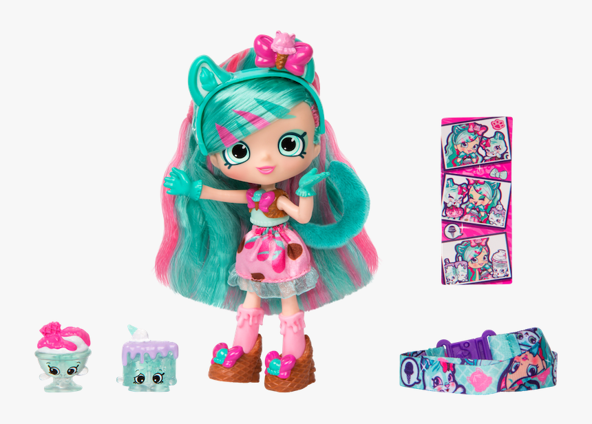 Shopkins Season 9 Wild Style Shoppies Peppa Mint - Shopkins Shoppies Dolls Peppa Mint, HD Png Download, Free Download