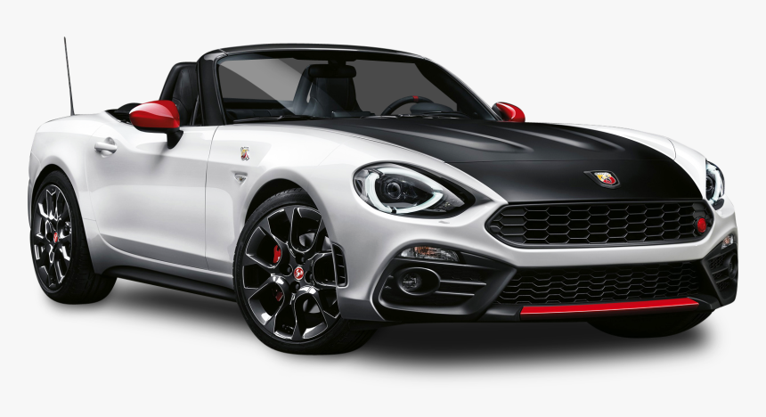 Black And White Fiat 124 Spider Abarth Car Png Image - 2020 Fiat 124 Spider, Transparent Png, Free Download